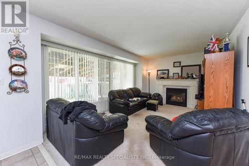 107 Seclusion Crescent, Brampton, ON - Indoor Photo Showing Living Room With Fireplace