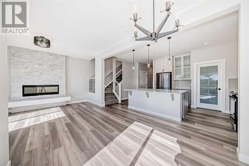 336 Beltmont Park Sw, Calgary, AB - Indoor With Fireplace