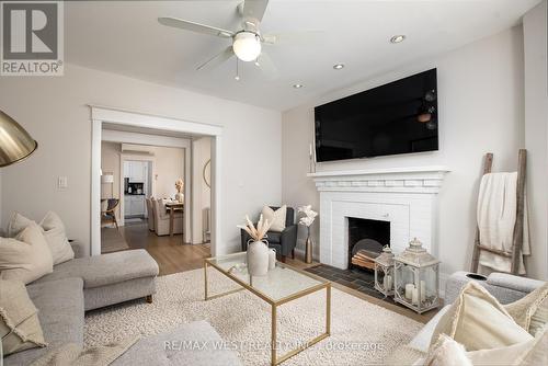 Bldg 1 - 9 Humewood Drive, Toronto, ON - Indoor Photo Showing Living Room With Fireplace