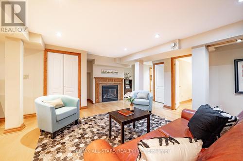 60 Clarke Street, Whitchurch-Stouffville, ON - Indoor Photo Showing Living Room With Fireplace