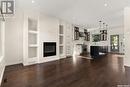 805 Boyle Street, Indian Head, SK  - Indoor Photo Showing Living Room With Fireplace 