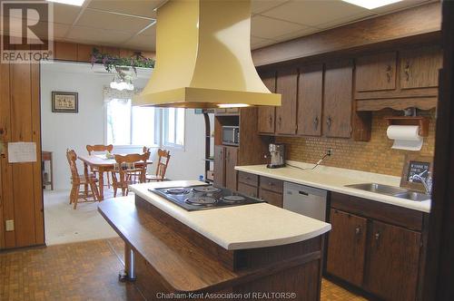 11103 Pinehurst Line, Harwich Township, ON - Indoor Photo Showing Kitchen With Double Sink