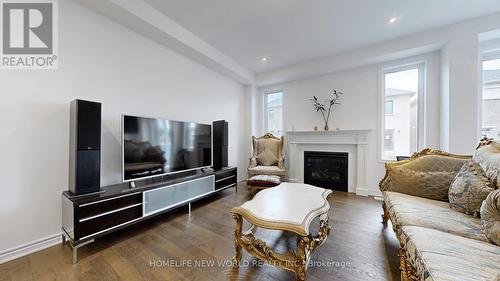 1911 Narcissus Gardens, Pickering, ON - Indoor Photo Showing Living Room With Fireplace