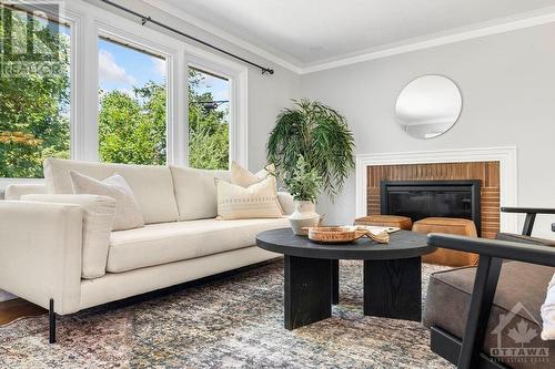 446 Thessaly Circle, Ottawa, ON - Indoor Photo Showing Living Room With Fireplace