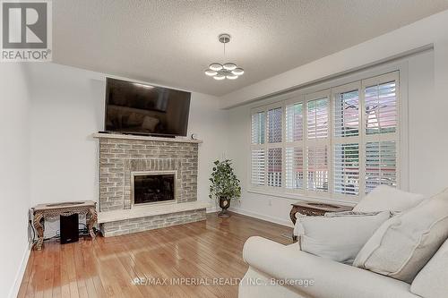 58 Jessica Gardens, Vaughan, ON - Indoor Photo Showing Living Room With Fireplace