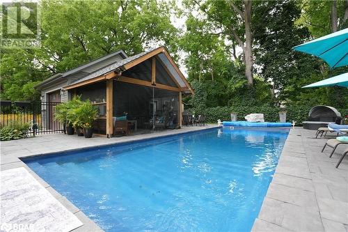 115 Clapperton Street, Barrie, ON - Outdoor With In Ground Pool With Deck Patio Veranda With Backyard