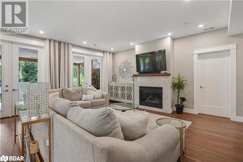 115 Clapperton Street, Barrie, ON - Indoor Photo Showing Living Room With Fireplace