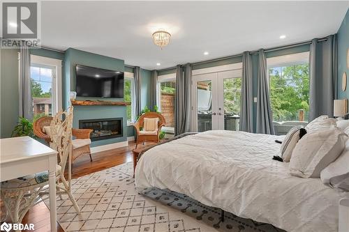 115 Clapperton Street, Barrie, ON - Indoor Photo Showing Bedroom With Fireplace