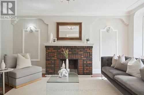 232 Fairlawn Avenue, Toronto, ON - Indoor Photo Showing Living Room With Fireplace