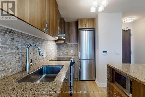 1713 - 1 Michael Power Place, Toronto, ON - Indoor Photo Showing Kitchen With Double Sink With Upgraded Kitchen