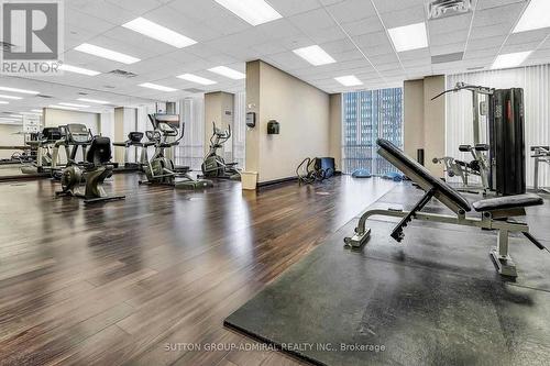 1713 - 1 Michael Power Place, Toronto, ON - Indoor Photo Showing Gym Room