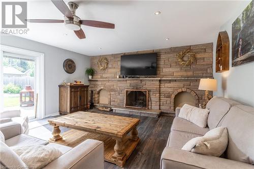 59 Regent Avenue, Hamilton, ON - Indoor Photo Showing Living Room With Fireplace