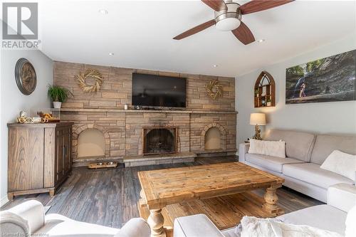 59 Regent Avenue, Hamilton, ON - Indoor Photo Showing Living Room With Fireplace