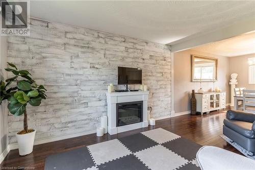 59 Regent Avenue, Hamilton, ON - Indoor Photo Showing Living Room With Fireplace