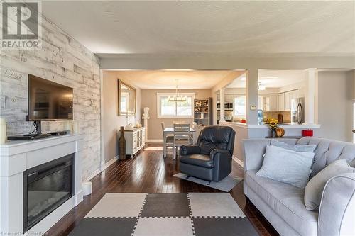 59 Regent Avenue, Hamilton, ON - Indoor Photo Showing Living Room With Fireplace