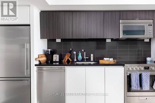 2009 - 85 Queens Wharf Road, Toronto, ON - Indoor Photo Showing Kitchen With Stainless Steel Kitchen With Upgraded Kitchen