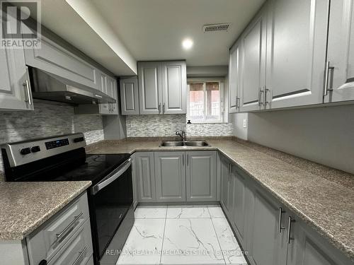 Bsmt - 14 Hashmi Place, Brampton, ON - Indoor Photo Showing Kitchen With Double Sink