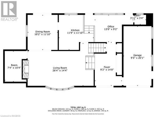 main floor plan - 53 7Th Street, Hanover, ON - Other