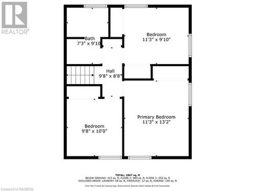 upstairs floor plan - 53 7Th Street, Hanover, ON - Other