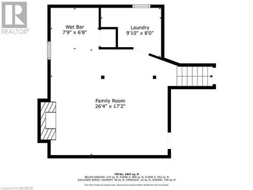 lower level floor plan - 53 7Th Street, Hanover, ON - Other