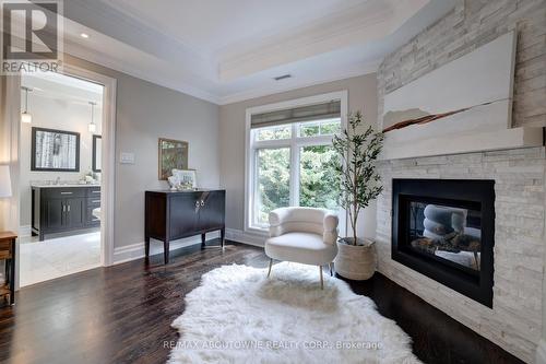 134 Westside Drive, Oakville, ON - Indoor Photo Showing Living Room With Fireplace