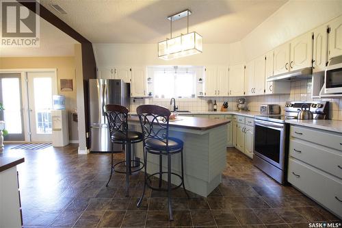 212 Qu'Appelle Street, Welwyn, SK - Indoor Photo Showing Kitchen With Stainless Steel Kitchen