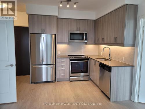 2508 - 8 Nahani Way E, Mississauga, ON - Indoor Photo Showing Kitchen With Stainless Steel Kitchen