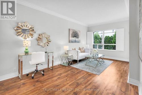 201 - 2 Clairtrell Rd Road, Toronto, ON - Indoor Photo Showing Living Room