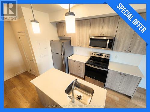 F 14 - 20 Palace Street, Kitchener, ON - Indoor Photo Showing Kitchen With Stainless Steel Kitchen