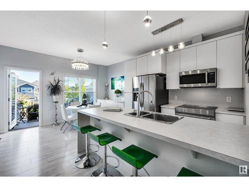 #36 3710 Allan Dr Sw, Edmonton, AB - Indoor Photo Showing Kitchen With Double Sink With Upgraded Kitchen