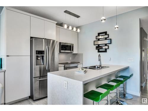 #36 3710 Allan Dr Sw, Edmonton, AB - Indoor Photo Showing Kitchen With Stainless Steel Kitchen With Double Sink With Upgraded Kitchen