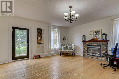 31395 Talbot Line, Dutton/Dunwich (Iona), ON - Indoor Photo Showing Living Room With Fireplace