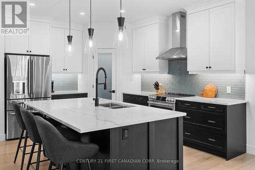 104 Foxborough Place, Thames Centre (Thorndale), ON - Indoor Photo Showing Kitchen With Double Sink With Upgraded Kitchen