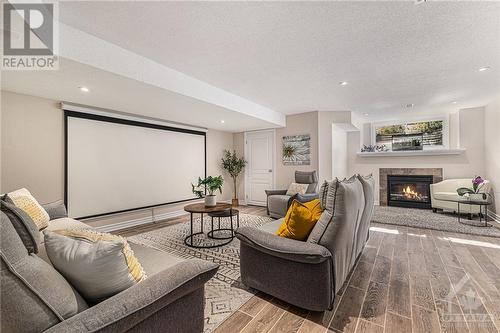 41 Torbec Avenue, Ottawa, ON - Indoor Photo Showing Living Room With Fireplace