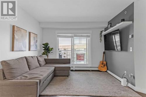 2417, 11 Mahogany Row Se, Calgary, AB - Indoor Photo Showing Living Room