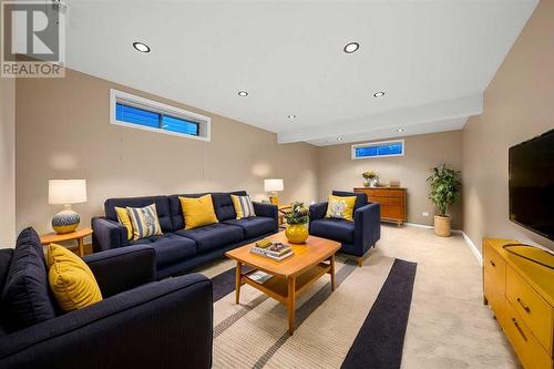 Basement Rec Room (Virtually Staged) - 86 Cranfield Crescent Se, Calgary, AB - Indoor Photo Showing Living Room