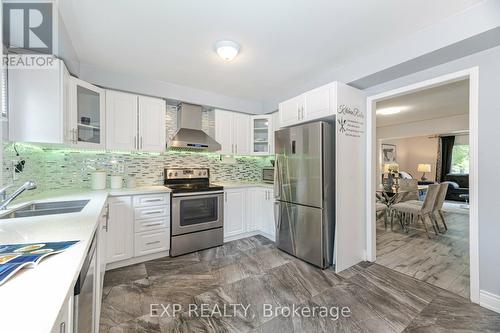 1 Sage Court, Brampton, ON - Indoor Photo Showing Kitchen With Double Sink With Upgraded Kitchen