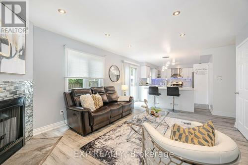 1 Sage Court, Brampton, ON - Indoor Photo Showing Living Room With Fireplace