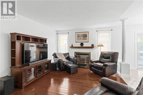 58 Knollsbrook Drive, Ottawa, ON - Indoor Photo Showing Living Room With Fireplace