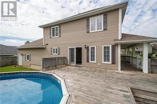 167 Mailhot Avenue, Moncton, NB - Outdoor With Above Ground Pool With Deck Patio Veranda With Exterior