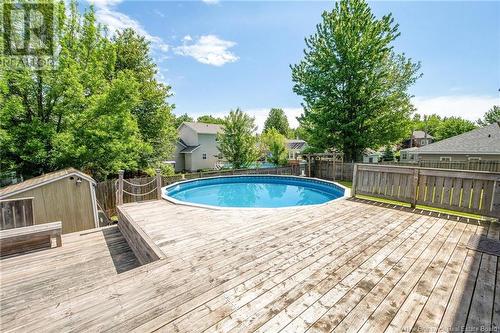 167 Mailhot Avenue, Moncton, NB - Outdoor With Above Ground Pool With Deck Patio Veranda With Exterior