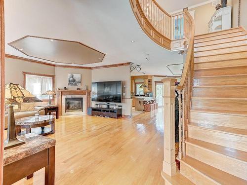 Salon - 50 Rue Des Ormes O., Saint-Philippe, QC - Indoor Photo Showing Living Room With Fireplace