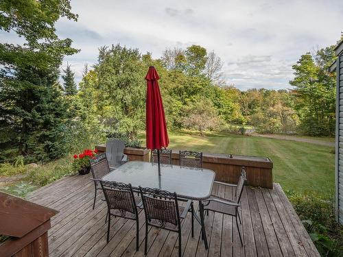 Backyard - 628 Ch. Huntington, Bromont, QC - Outdoor With Deck Patio Veranda