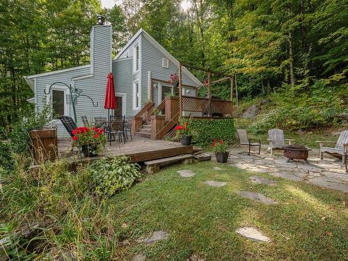 Backyard - 628 Ch. Huntington, Bromont, QC - Outdoor With Deck Patio Veranda