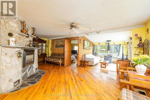 31 Jubbs Shore Road, Kawartha Lakes, ON - Indoor Photo Showing Other Room With Fireplace