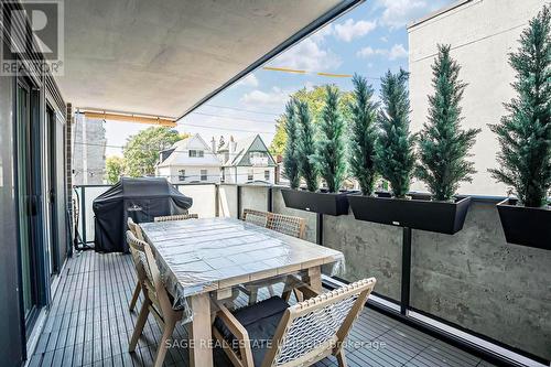 206 - 1888 Queen Street E, Toronto, ON - Outdoor With Deck Patio Veranda With Exterior