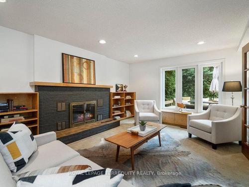 79 Botfield Ave, Toronto, ON - Indoor Photo Showing Living Room With Fireplace