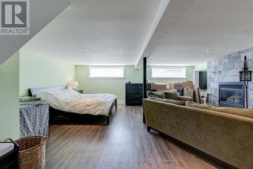 194 Sylvan Avenue, Toronto, ON - Indoor Photo Showing Bedroom With Fireplace