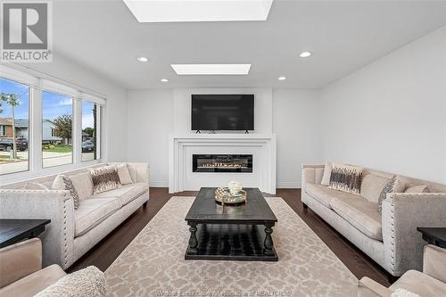 2850 Mangin Crescent, Windsor, ON - Indoor Photo Showing Living Room With Fireplace