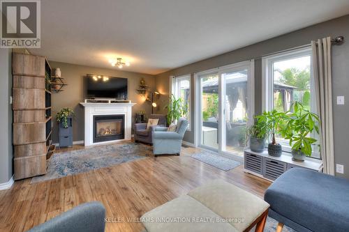 258 Keewatin Avenue, Kitchener, ON - Indoor Photo Showing Living Room With Fireplace